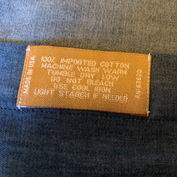 NWOT Men’s Burberry Jean button down 16/34 - Picture 7 of 7